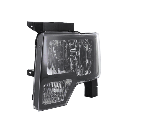 For 2009-2014 Ford F-150 F150 Pickup Black Left & Right Headlight Assembly Pair